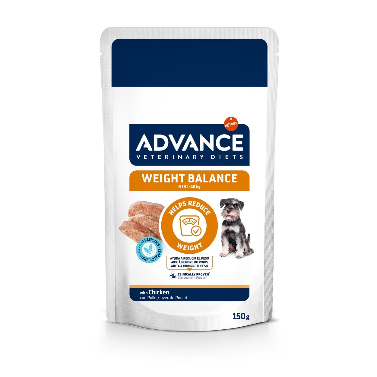 6 + 2 gratis! 8 x 150 g Advance Veterinary Diets - Weight Balance von Affinity Advance Veterinary Diets