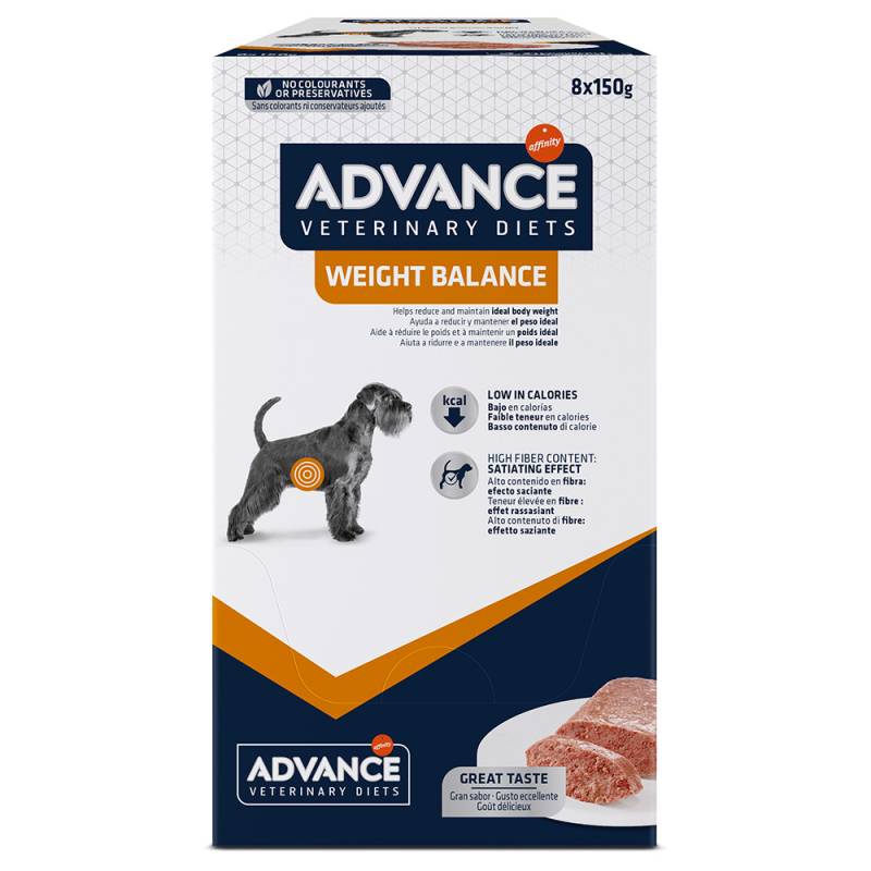 6 + 2 gratis! 8 x 150 g Advance Veterinary Diets - Weight Balance von Affinity Advance Veterinary Diets