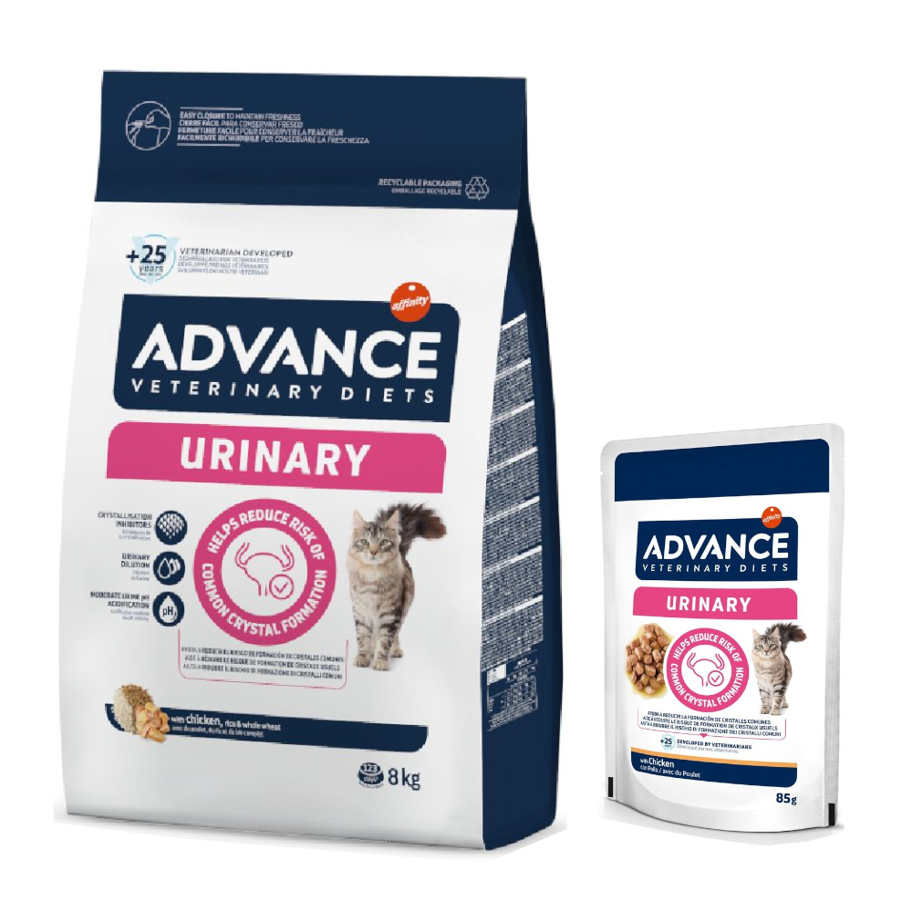 8 kg Advance Veterinary Diets + 12 x 85 g passendes Nassfutter gratis! - Urinary 8 kg Advance Veterinary Diets + 12 x 85 g passendes Nassfutter gratis! - Urinary von Affinity Advance Veterinary Diets
