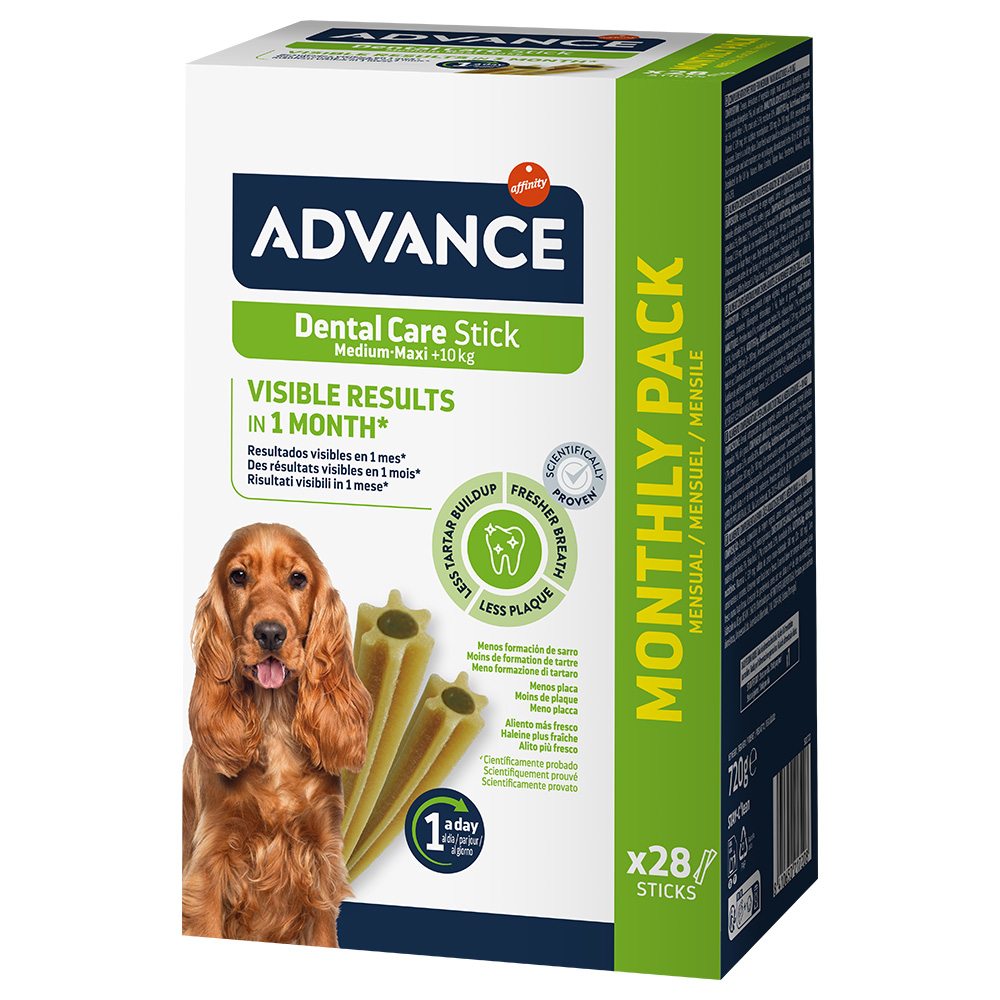 2 + 1 gratis! 3 x Advance Hundesnacks - Dental Care Stick Medium/Maxi 3 x 720 g von Affinity Advance