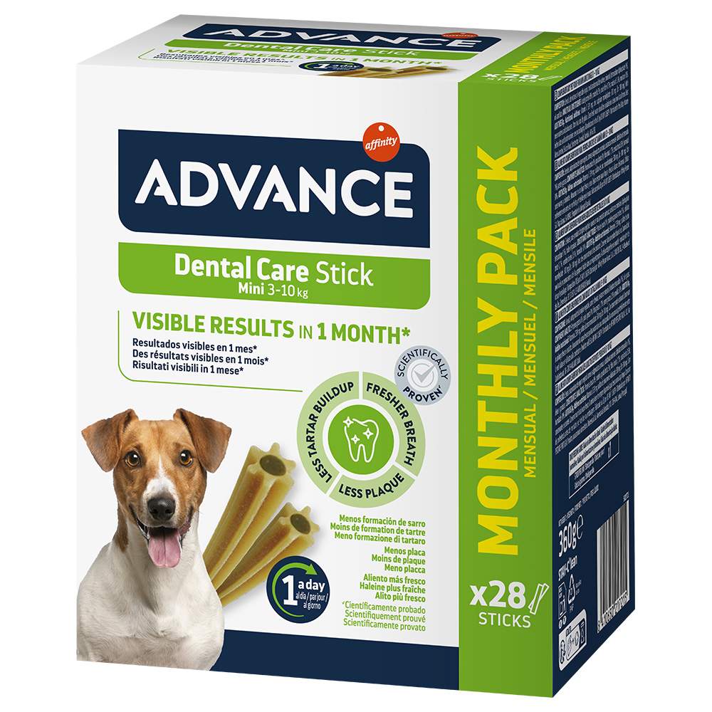 2 + 1 gratis! 3 x Advance Hundesnacks - Dental Mini Sticks 3 x 360 g von Affinity Advance