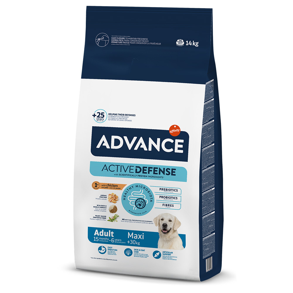 2 kg / 3 kg gratis! 14 kg / 18 kg Advance Adult - 14 kg Maxi von Affinity Advance