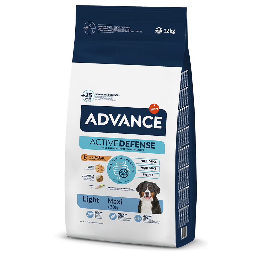 2 kg gratis! 11,5 kg / 12 kg Advance - 12 kg Maxi Light von Affinity Advance