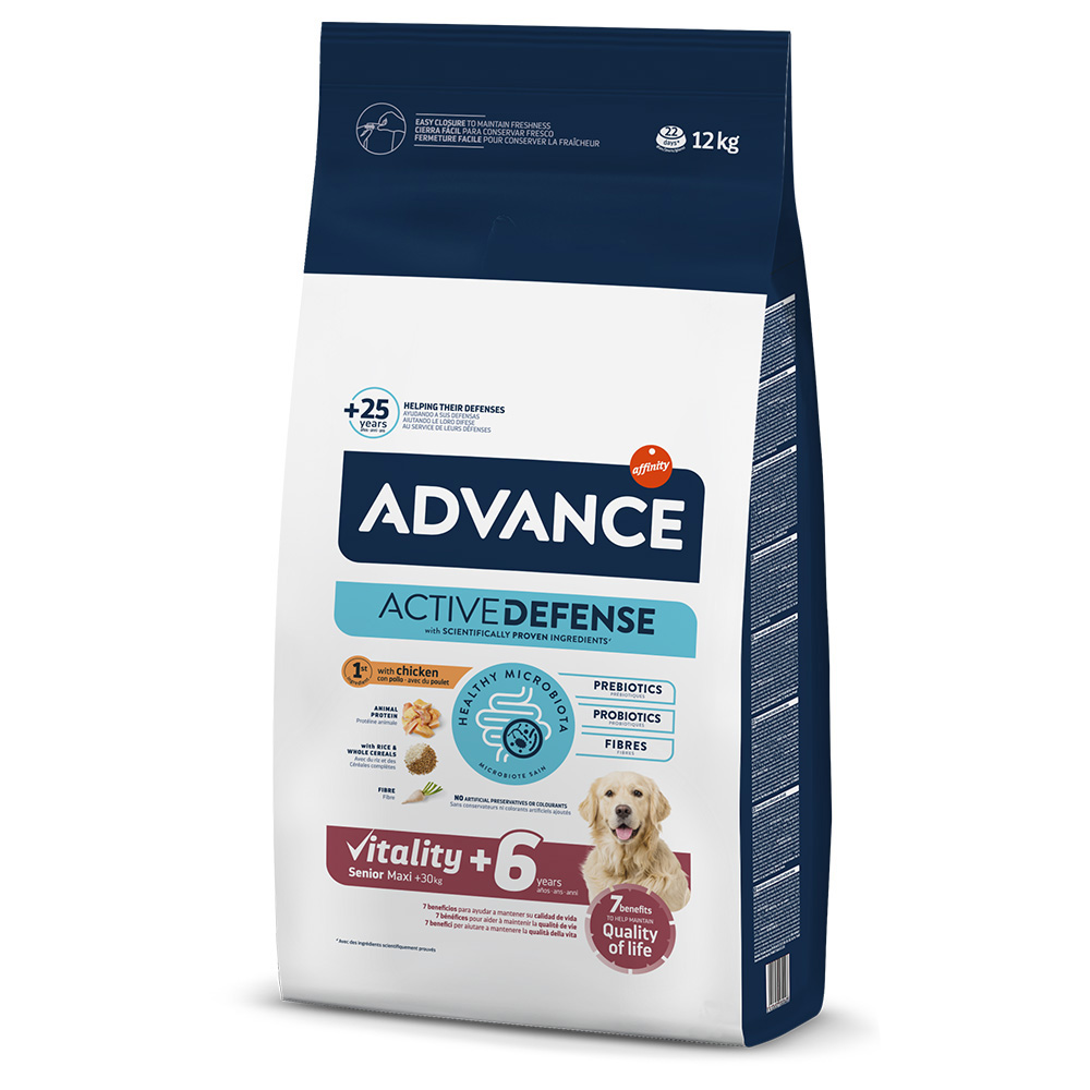 2 kg gratis! 11,5 kg / 12 kg Advance - 12 kg Maxi Senior von Affinity Advance