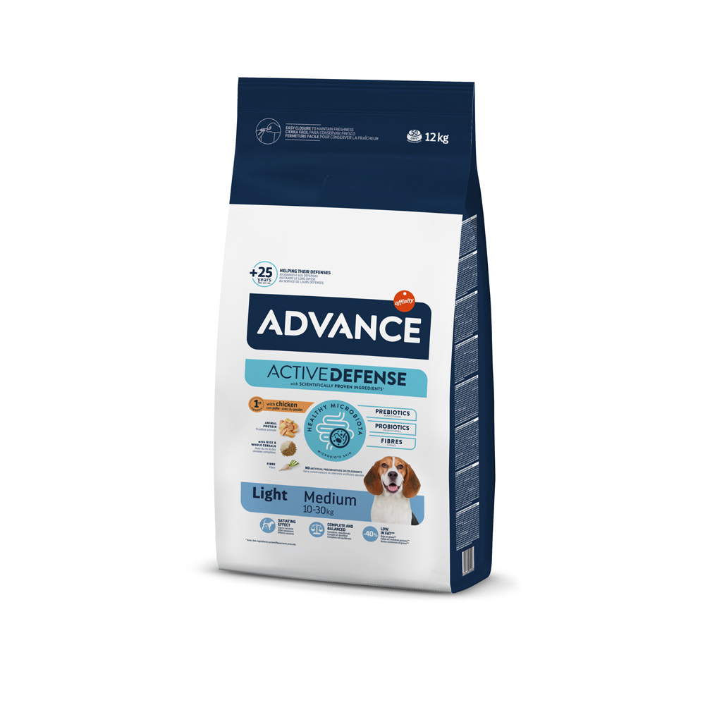 2 kg gratis! 11,5 kg / 12 kg Advance - 12 kg Medium Light Huhn von Affinity Advance