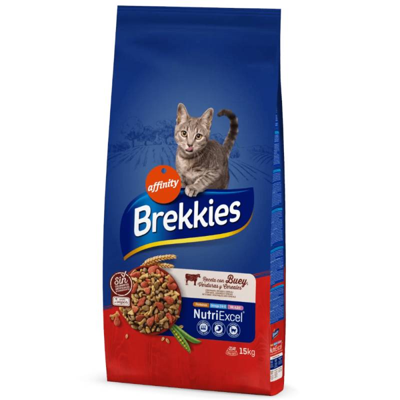 3 kg gratis! 15 kg Brekkies - Rind von Affinity Brekkies