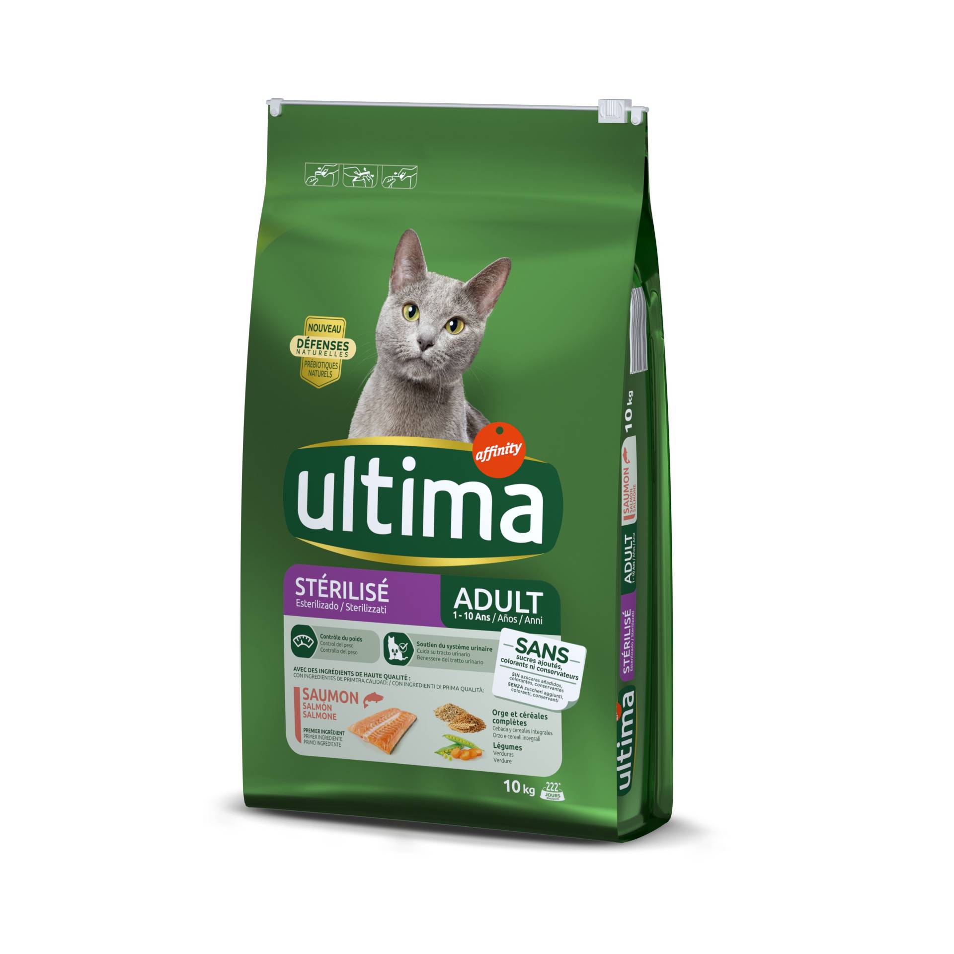 1 kg gratis! 7,5 kg / 10 kg Ultima - Sterilized Lachs & Gerste (10 kg) von Affinity Ultima