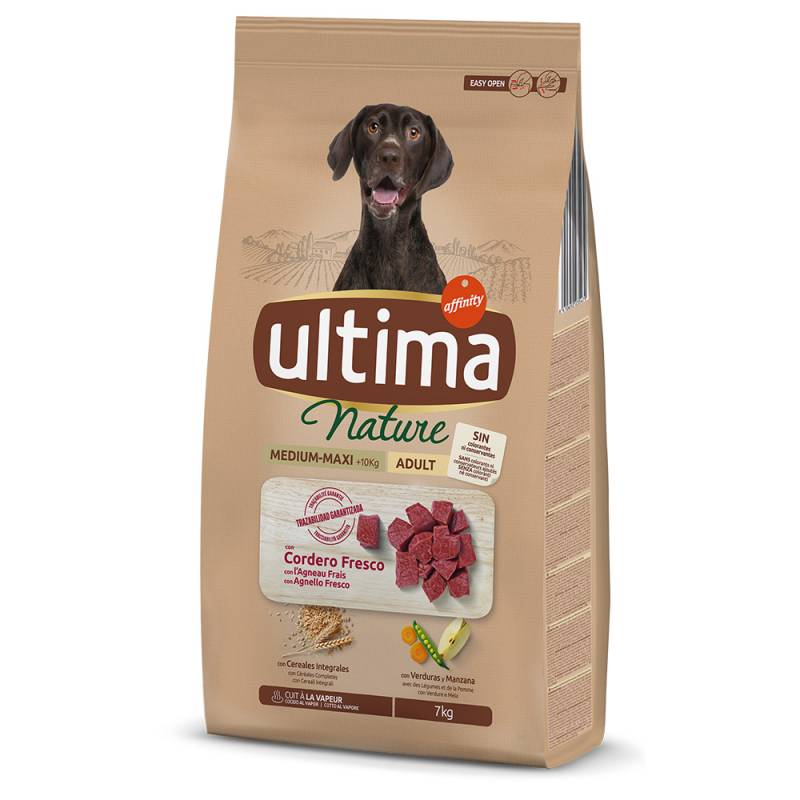 1 kg gratis! 7 kg Ultima Adult - Nature Medium / Maxi Lamm von Affinity Ultima