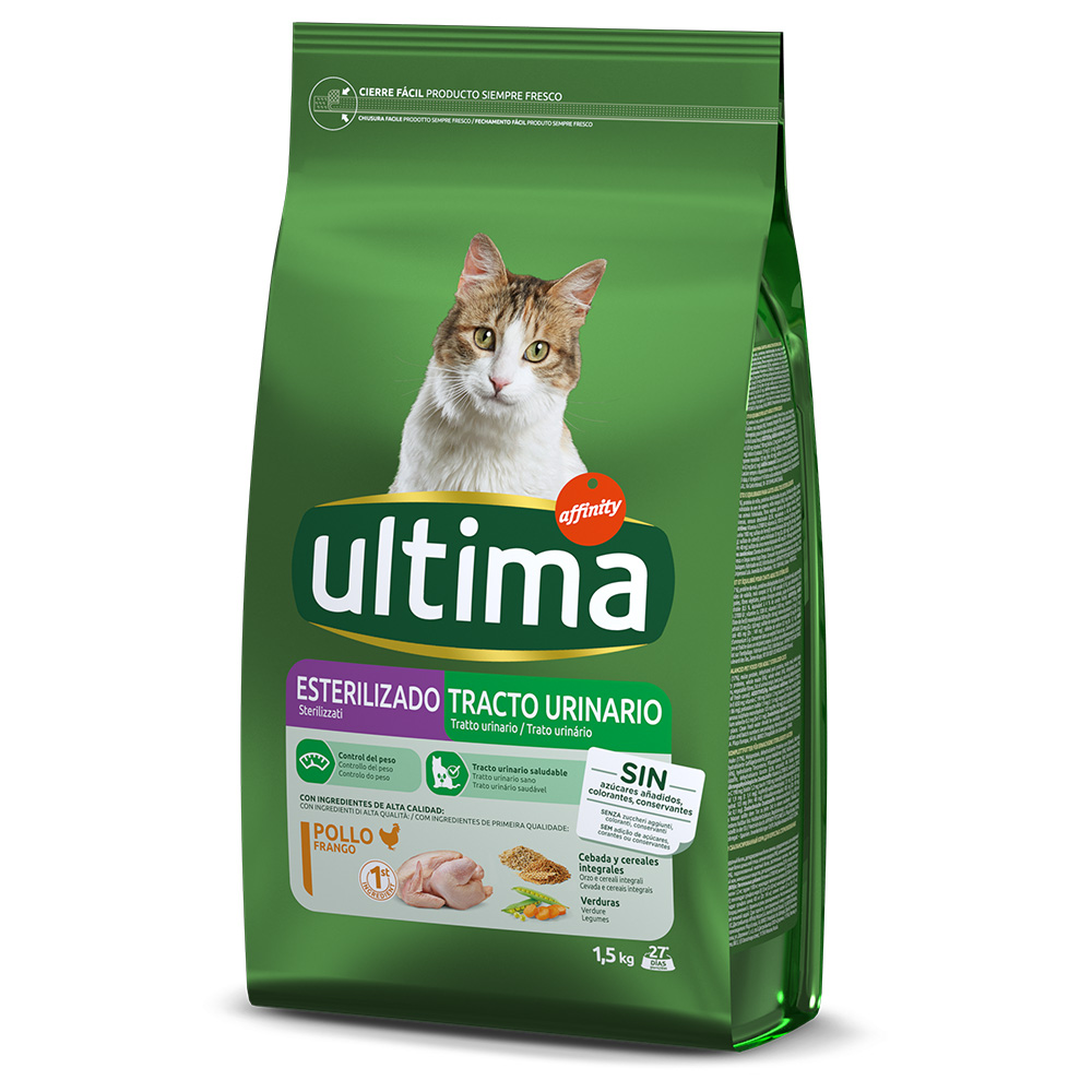 2 x 1,5 kg / 2 x 3 kg Ultima zum Sonderpreis! - Sterilized Urinary Huhn 2 x 1,5 kg von Affinity Ultima