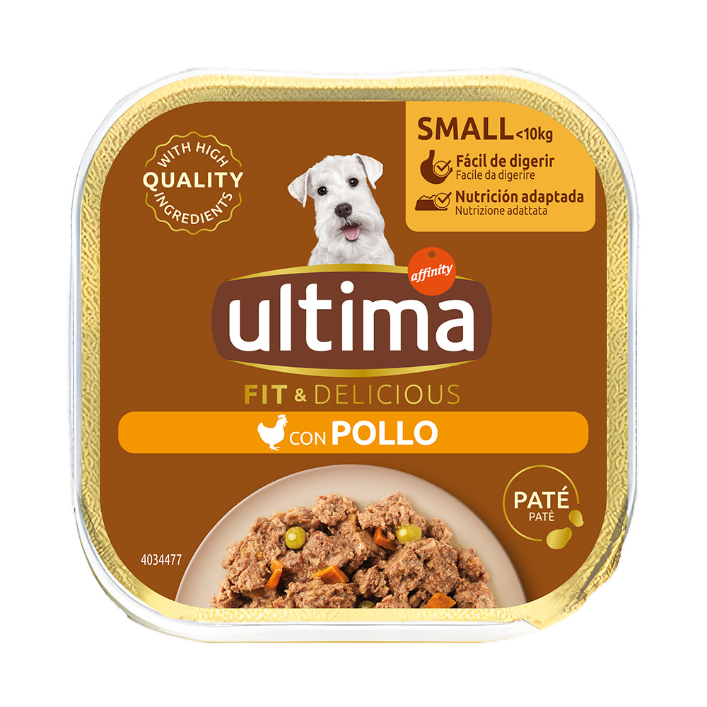 2 x Ultima Fit & Delicious Mini Adult zum Sonderpreis! - Paté Huhn (44 x 150 g) von Affinity Ultima