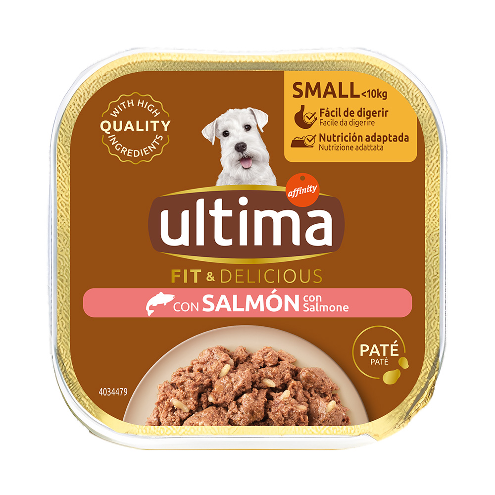 2 x Ultima Fit & Delicious Mini Adult zum Sonderpreis! - Paté Lachs (44 x 150 g) von Affinity Ultima