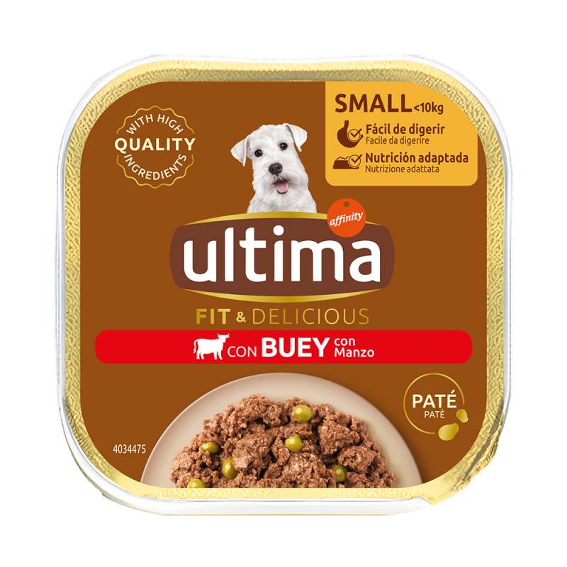 2 x Ultima Fit & Delicious Mini Adult zum Sonderpreis! - Paté Rind (44 x 150 g) von Affinity Ultima