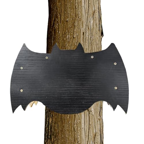 Afurl Fledermaus-Nistkasten, Fledermaushäuser im Freien,Fledermaushäuser aus Holz | Fledermauskasten für den Außenbereich, wetterfestes Fledermaushaus, Schloss-Fledermaushäuser, Nestunterschlupf für von Afurl