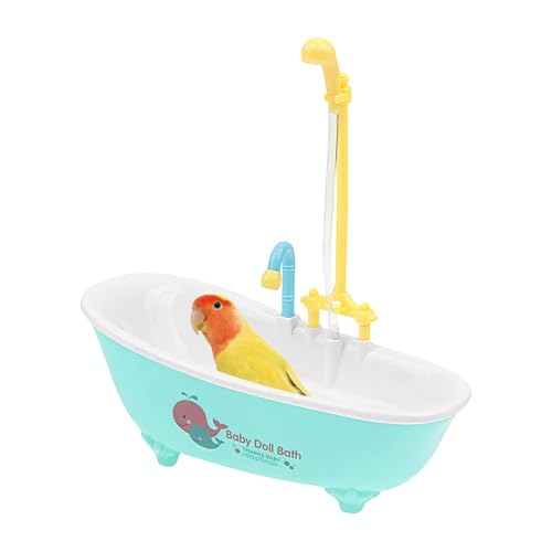 Afurl Vogelbadewanne, Papageienbadewanne | Parrot Automatische Dusche - Vogelbadewanne, Papageiendusche, Badewanne, Behälterkäfigzubehör für kleine mittelgroße Sittiche von Afurl