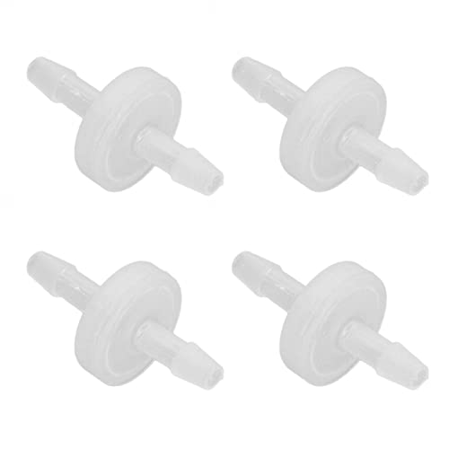 12PCS Aquarium Check Valve, PP Material One Way Barb Hose Inline for Fish Aquarium Food Beverage Chemical Industry Fuel Water Oil Air (4mm) von Agatige