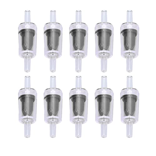 Einweg-Rückschlagventil, 10 Stück, 4 mm PP-Luftpumpe, Aquarium, 1-Wege-Wasserstopp-Rückschlagventil für Aquarium-Luftpumpe, Luftschläuche, Aquarium-Zubehör (4mm Black) von Agatige