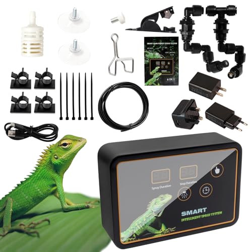 Intelligent Reptile Mist System,Spray System,Rainforest Tank Timing Spray System, Intelligent Sprinkler System for All Types of Reptiles and Amphibians Spray Humidification von Agrdeed