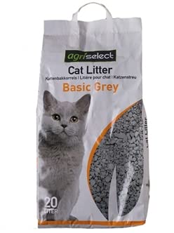 Agriselect Katzenstreu Basic Grey 20 Liter von Agriselect