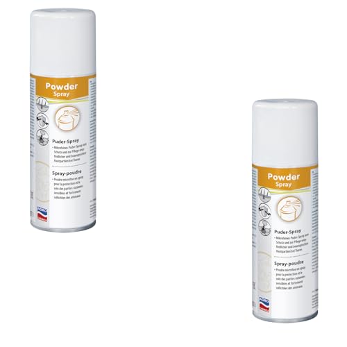 Agrochemica Powder Spray | Doppelpack | 2 x 400 ml | Puderspray zum Schutz und zur Pflege empfindlicher und beanspruchter Hautpartien bei Tieren | Ohne Antibiotika von Agrochemica