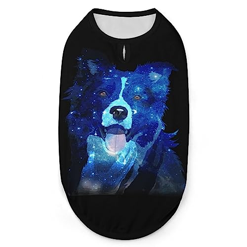 Border Collie Hunde-Shirts, Sommer-Haustier-T-Shirts, weiches, ärmelloses Tank-Top, Haustier-Kleidung für kleine Welpen und Katzen von Ahdyr