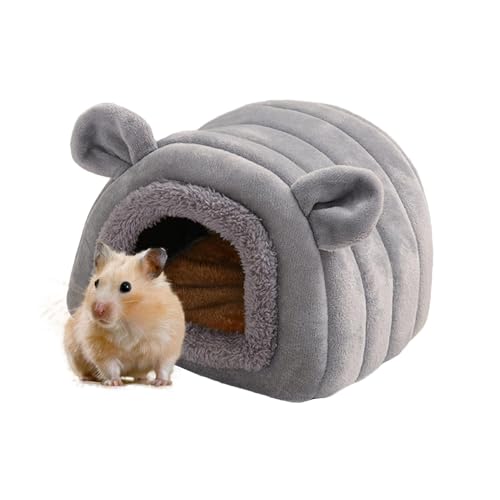 Ahuuen Hamster-Winter-Warmhausbett, Hamster-Schlafnest,Hamsterhaus Schlafbett Nest - Weiches Hamsterbett, Chinchilla-Haus für Frettchen, Papageien, Igel, Rennmäuse, Hamster von Ahuuen