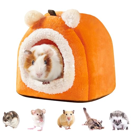 Ahuuen Hamsterbett, Igelbett,Weiches Versteck für Kleintiere - Kleintierkäfigzubehör, niedliches Haustierhaus in Bärenform für Igel, Hamster, Chinchilla von Ahuuen