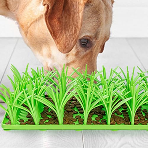 Silikon-Grasmatte Für Katzen | Futtermatte Langsamer Futterspender | Leckmatte Katze Und Hunde | Katzen Grasmatte Für Hauskatzen | Wird Zur Unterstützung Der Verdauung Verwendet von Ahuuen