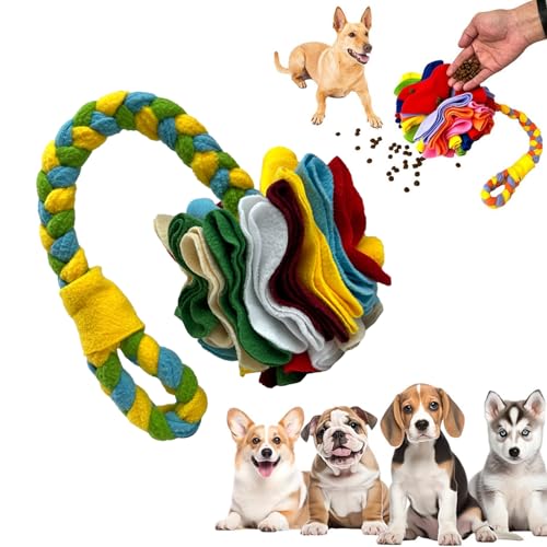 Schnüffelball Hund, Soft Interactive Foraging Toy, Für Nose Work Training Schnüffelball für Hunde, Slow Feeder Dispenser für Puppies & Small, Fun Enrichment Activity (SDS, 10CM) von AiQiMinHao