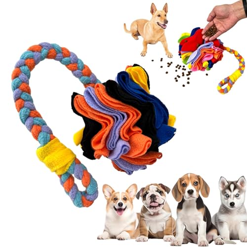 Schnüffelball Hund, Soft Interactive Foraging Toy, Für Nose Work Training Schnüffelball für Hunde, Slow Feeder Dispenser für Puppies & Small, Fun Enrichment Activity (WSS, 15CM) von AiQiMinHao