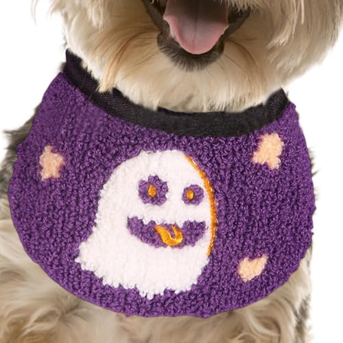 Aibyks Hunde-Halloween-Bandana,Halloween-Hundeschal,Verstellbares Welpen-Halstuch für Haustiere, Halloween-Halstuch - Weiches Halloween-Haustier-Lätzchen, Hunde-Bandana-Halsband für tägliche von Aibyks