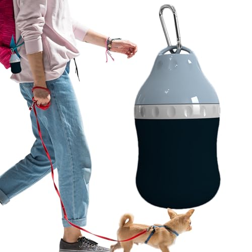 Aibyks Hunde-Reisewasserflasche,Hundewasserflasche zum Spazierengehen,Mit Karabiner Hundezubehör für kleine Hunde | 400 ml tragbare Hund Wasserflasche Haustier Wasserspender Hund Reisezubehör für von Aibyks