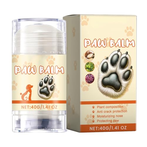 Aibyks Hundepfotenbalsam für Hunde und Katzen, Katzenpfotenbalsam, 40 g Pfotencreme-Feuchtigkeitscreme für trockene, rissige Ballen, Katzenpfotenbalsam mit natürlichen Ölen, Pfotencreme für Katzen, von Aibyks