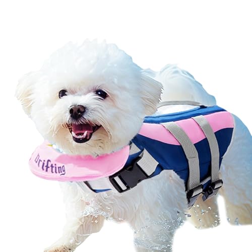 Aibyks Hundeweste zum Schwimmen, Schwimmweste für Hunde - Kleine verstellbare Schwimmweste für Hunde | Schwimmweste für kleine Hunde zum Schwimmen, Bootfahren, Schwimmanzug für Haustiere, von Aibyks