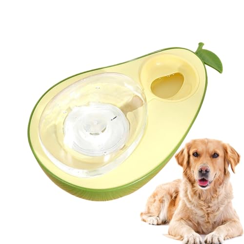 Aibyks Kätzchen -Fütterungsschale, Welpenfutter und Wasserschale, 690 ml Doppelhund Avocado Form Wasserschale, Anti-Choking-Katzen-Lebensmittel-Utensilien, Großkaliber-Haustierversorgungen für kleine von Aibyks