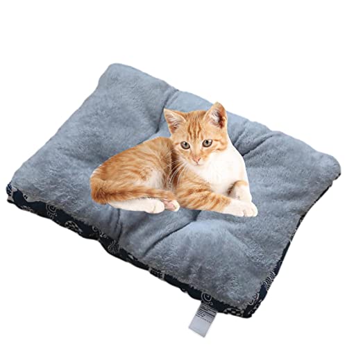 Aibyks Katzenbetten für Hauskatzen | Plüschweiches Winterschlafkissen für Haustiere mit Rutschfester Unterseite - Winter-Hundeschlafmatten für Wohnzimmer, Schlafzimmer, Arbeitszimmer von Aibyks