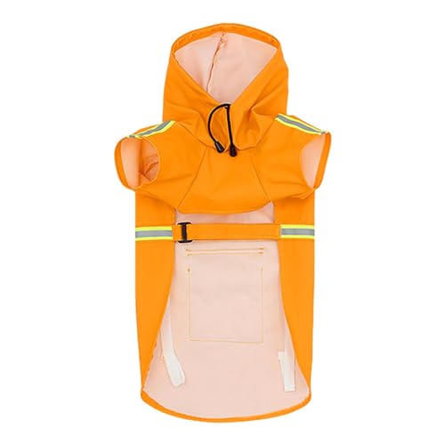 Aibyks Regenponcho für Hunde, Regenjacke für Hunde,Leicht tragbare Haustier-Regenjacke - Wasserdichter und winddichter, Verstellbarer Regenmantel für Haustiere mit Kapuze, atmungsaktive, von Aibyks