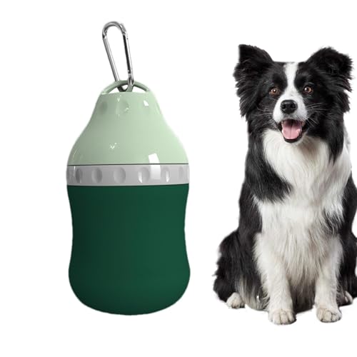 Aibyks Tragbarer Wassernapf für Hunde, Wasserflasche für Hunde,Trinkwasserversorgung für Hunde mit Karabiner - 400 ml tragbare Hund Wasserflasche Haustier Wasserspender Hund Reisezubehör für von Aibyks