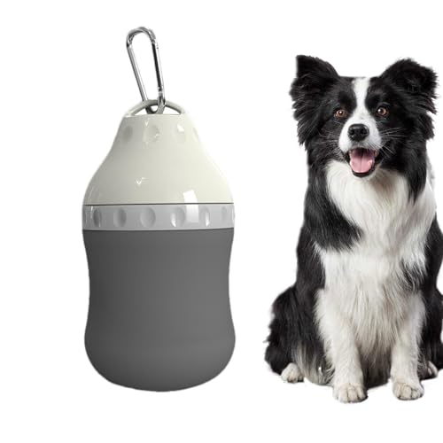 Aibyks Wasserflasche für Hunde, Reisewasserflasche für Hunde | Trinkwasserversorgung für Hunde mit Karabiner,400 ml tragbare Hund Wasserflasche Haustier Wasserspender Hund Reisezubehör für von Aibyks