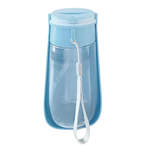 Aibyks Wasserflaschen für Spaziergänge mit Hunden, Reisewasserflasche für Hunde | 450 ml Faltbare Welpen-Reiseflasche | Auslaufsicherer tragbarer Hundewassernapf, Hundereisezubehör für Camping von Aibyks