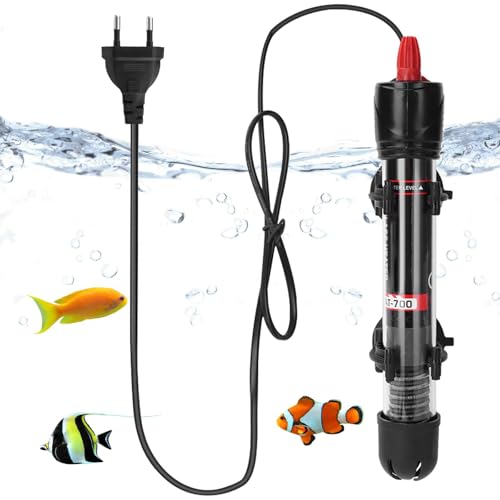 Aicharynic Aquarium Heizung 25W, Aquarium Heizer Mit 2 Saugnäpfen Thermostat Heizung Thermostat für Fischtanks Einstellbarer Aquarium Heizer Aquarium Heizstab für Fischtanks und Aquarium(20-34°C) von Aicharynic