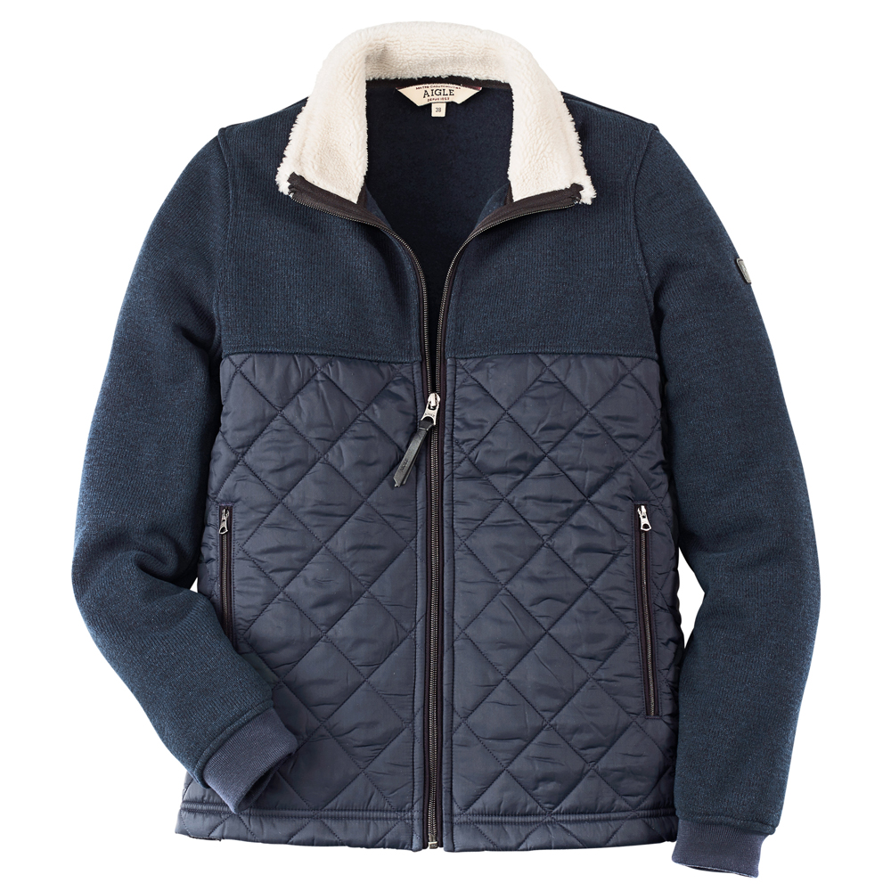 Aigle Damen Fleecejacke Fostie dark navy, Gr. 44 von Aigle