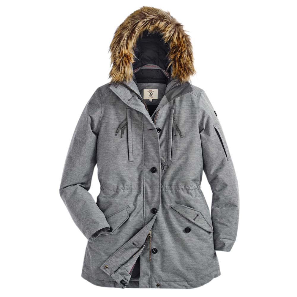 Aigle Damen Parka Tellydown HTR heather grey, Gr. 40 von Aigle