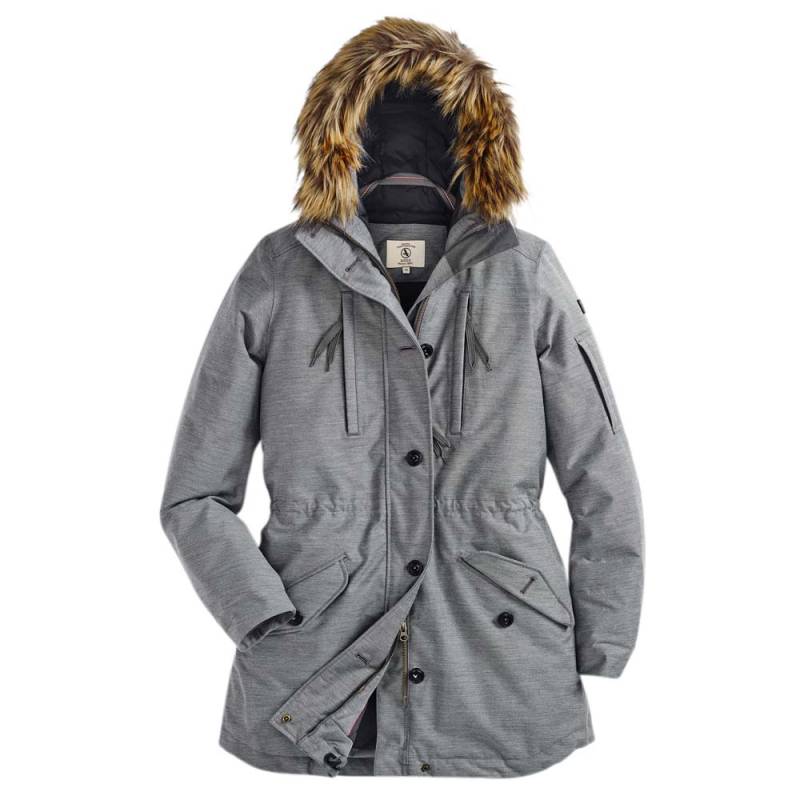 Aigle Damen Parka Tellydown HTR heather grey, Gr. 42 von Aigle