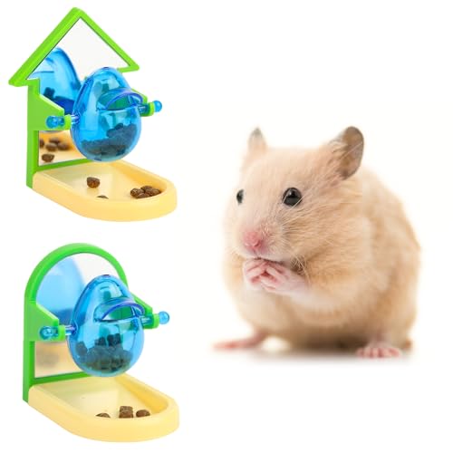 Hamsterspielzeug zum Verstecken von Rattenfutter, 2 Stück, Meerschweinchen-Anreicherungsspielzeug, Leckerli-Dosierung für Chinchilla, Kleintier-Futterspielzeug für Haustiere, Ratten, Hamsterbedarf und von Aiieim