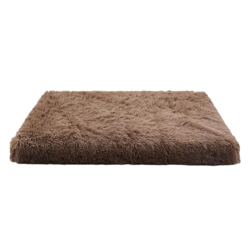 Ailan Hundebett, geeignet für alle Rassen, Leistungs Verhältnis, leicht zu reinigen, Haustierkissen, Polyester Haustiermatte, langlebig, Khaki, M 50 * 40 * 5cm von Ailan