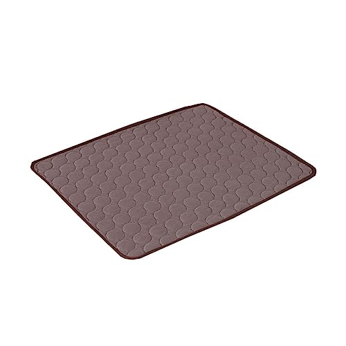 Ailan Hundeunterlage Katzenmatte Heimtierbedarf Feine Verarbeitung Glatte Oberfläche Keine Grate Indoor Haushaltszubehör Praktisch Mehrfarbig, Kaffee,60 * 50cm, M von Ailan