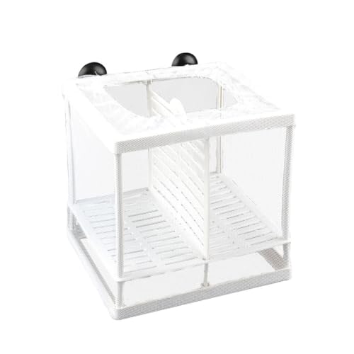 Ailan Kunststoff Aquarium Fischbrut Aufzuchtbox – einfach zu montierende und multifunktionale Fischzucht Isolierungsbox mit breitem Anwendungsbereich, 16 * 15 * 14.5cm von Ailan