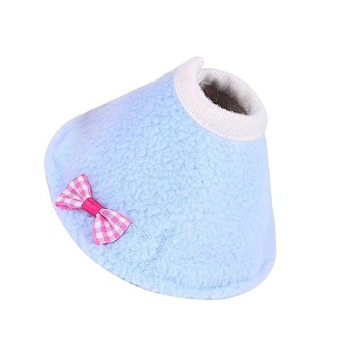 Ailan Pets Collar Anti Biss Polyester Kleidung Umhang Soft Anti Scratch Feather Protector Sleeve Kleidungsschutz, Blau, L von Ailan