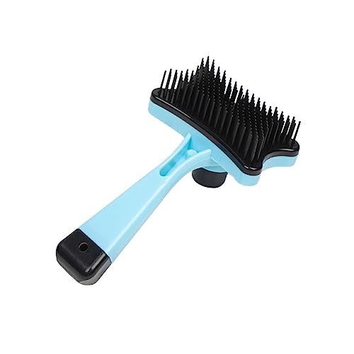 Ailan Tierhaarkamm Groomer Hundebürste Katzenreinigungszubehör Slicker Message Professional Puppy Multifunktionale Produkte, Blau von Ailan