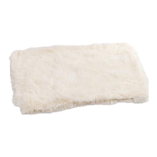 Ailan Warme und gemütliche Decke für Hunde und Katzen, leicht zu reinigen, leicht und einfach zu tragen, weiche, warme, Flauschige Haustierdecke, Weiß, M von Ailan